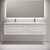 Тумба подвесная с раковиной-столешницей Sancos Very 160 см VR80W, Bianco (раковина Grace ​CN7023​) - фото 