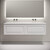 Тумба подвесная с раковиной-столешницей Sancos Very 160 см VR80W, Bianco (раковина Grace ​CN7023wx​) - фото 