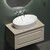 Тумба подвесная с раковиной Sancos Very 80 см VR80CE, Beige soft (раковина Element CN5018, столешница TT80A2) - фото 