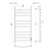 Полотенцесушитель электрический Apextermo Умбра П10 500x1000 мм UM00105BM (скрытое подключение) чёрный - фото 7