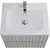Тумба подвесная с раковиной Art&Max Elegant AM-ELEGANT-600-2C-SO-GCM-LED 60 см (раковина AM7110-60) светло-серый матовый - фото 3