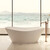 Ванна отдельностоящая Solid Surface Vincea 170x78 см VBT-4S08MW, белый матовый - фото 