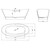Ванна отдельностоящая Solid Surface Vincea 170x78 см VBT-4S08MW, белый матовый - фото 8