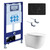 Инсталляция с подвесным унитазом комплект: SET AQUATEK КЛАССИК cm-069 4в1 (рама AQUATEK INS-0000025 + крепление KKI-0000002 + кнопка KDI-0000069 + унитаз AQ1112-00 + тонкое сиденье с механизмом soft close) - фото 