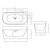 Ванна акриловая Abber AB9258-1.7 R 170x78 см - фото 10