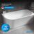 Ванна отдельностоящая Abber AB9257-1.5 R 150x78 см, Расположение: правостороннее - фото 4
