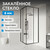 Душевое ограждение Abber Schwarzer Diamant 80х80 см AG02080BH, черный/прозрачное - фото 5