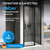 Душевая дверь Abber Sonnenstrand 110 см AG04110BS, черный/прозрачное, Цвет стекла: прозрачное, Цвет профиля: чёрный, Размер - мм: 1100 - фото 7