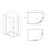 Душевое ограждение Abber Schwarzer Diamant 100x80 см AG01180, хром/прозрачное - фото 8