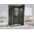 Душевое ограждение Abber Sonnenstrand 100x90 см AG07100B-S90B, чёрный/прозрачное - фото 3