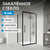 Душевое ограждение Abber Schwarzer Diamant 130x80 см AG30130BMH-S80BM, чёрный/матовое - фото 4