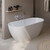 Ванна отдельностоящая BelBagno UNO 165x75 см BB701-1650-750-K - фото 