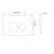 Кнопка смыва Cezares Relax 2 CZR-310R-01-AF (кнопка металлическая) цвет хром матовый - фото 2