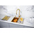 Кухонная мойка Paulmark Next-multi sink 54 Uni 1,2 мм PM785445-BG, золото брашированное - фото 5