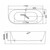 Ванна акриловая Grossman Cristal 170x80 см GR-2204L - фото 6