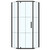 Душевое ограждение Loranto Sunway 90x90 см CS-816H-90, чёрный матовый/лофт клетка - фото 