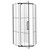 Душевое ограждение Loranto Sunway 90x90 см CS-816H-90, чёрный матовый/лофт клетка - фото 4