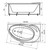 Ванна акриловая Azario Паулина 160x97 см L AV.0072160 - фото 4