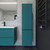 Пенал подвесной Caprigo Форте 35 см 36150R-SF013, бирюзовый - фото 3