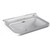 Раковина подвесная Kerasan Waldorf 80 см 4141K1bi/cr*3 (заглушка для перелива 811393br) белый/бронза - фото 