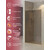 Душевая перегородка Cezares 120 см LIBERTA-L-1-TB-120-BR-BORO (телескопический кронштейн, стекло 8 мм) брашированное золото/тонированное - фото 