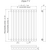 Вертикальный радиатор KZTO 720x1560 мм Ellipse P V 1500-16 (16 секций) - фото 6