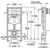 Инсталляция с подвесным унитазом комплект: Grohe Rapid SL 38772001 (КРАНЫ ЛАТУННЫЕ) с подвесным безободковым унитазом Azario Grado AZ-0046 SP сиденье микролифт, крепление, кнопка смыва чёрная матовая 38732KF0, Цвет производителя: чёрный матовый - фото 29
