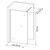 Душевая перегородка Loranto Sunway 120 см CS-W04GG-120 (стекло 8 мм) серый матовый/прозрачное - фото 3
