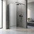 Душевая перегородка Loranto Walk-in 130 см CS-Z02B-130 (стекло 8 мм) чёрный матовый/рифленое - фото 