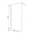 Душевая перегородка Loranto Walk-in 110 см CS-Z02G-110 (стекло 8 мм) брашированное золото/рифленое - фото 4