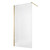 Душевая перегородка Loranto Walk-in 110 см CS-Z02G-110 (стекло 8 мм) брашированное золото/рифленое - фото 2