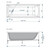Ванна акриловая Loranto 170x70 см CS00063295Milton - фото 4