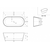 Ванна отдельностоящая Art&Max 170x80 см AM-520-1700-790 - фото 6