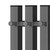 Полотенцесушитель электрический Apextermo Сириус П3 120x1100 мм SR20112GN (скрытое подключение) оружейная сталь - фото 4