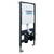 Инсталляция с подвесным унитазом комплект: Abber AC0105 с подвесным унитазом Bequem AC1100 с крышкой микролифт, кнопка смыва AC0120MCH матовый хром - фото 2