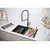 Кухонная мойка Paulmark NEXT-MULTI SINK 74-L UNI 1,2 мм PM787445-L-GM, вороненая сталь - фото 8