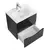 Тумба подвесная с раковиной BelBagno 60 см MARINO-CER-MINI-600-2C-SO-NL-P (раковина BB-8099-3-60) Nero Lucido - фото 5