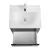 Тумба подвесная с раковиной BelBagno 60 см MARINO-CER-MINI-600-2C-SO-NL-P (раковина BB-8099-3-60) Nero Lucido - фото 7