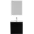 Тумба подвесная с раковиной BelBagno 60 см MARINO-CER-MINI-600-2C-SO-NL-P (раковина BB-8099-3-60) Nero Lucido - фото 9
