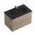 Тумба подвесная с раковиной BelBagno 80 см MARINO-800-2C-SO-WO-P (раковина BB800/450-LV-ART-PR-NERO) Rovere Bianco - фото 