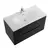 Тумба подвесная с раковиной BelBagno 80 см MARINO-CER-MINI-800-2C-SO-NL-P (раковина BB-8099-3-80) Nero Lucido - фото 6