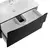 Тумба подвесная с раковиной BelBagno 80 см MARINO-CER-MINI-800-2C-SO-NL-P (раковина BB-8099-3-80) Nero Lucido - фото 5