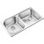 Кухонная мойка Oulin OL-S8905 1 мм, нержавеющая сталь - фото 4