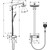 Душевая стойка с термостатом Hansgrohe Raindance Select E 27126000 - фото 4