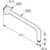 Кронштейн стеновой для верхнего душа Kludi A-QA 6651305-00, 250 мм - фото 2