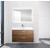 Тумба подвесная с раковиной BelBagno AURORA-900-2C-SO-RT 90 см, Rovere Tabacco, Цвет фасада: Rovere Tabacco - фото 3