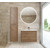 Тумба подвесная с раковиной BelBagno KRAFT-800-2C-SO-RT 80 см, Rovere Tabacco - фото 2