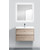 Тумба подвесная с раковиной BelBagno KRAFT-700-2C-SO-RGB 70 см, Rovere Galifax Bianco - фото 2