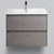 Тумба подвесная с раковиной BelBagno KRAFT 39-600/390-2C-SO-PG 60 см, Pietra Grigio - фото 