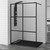 Душевая перегородка RGW WA-11B 80х200 см 32101180-84 с кронштейном в комплекте, черный/прозрачное - фото 